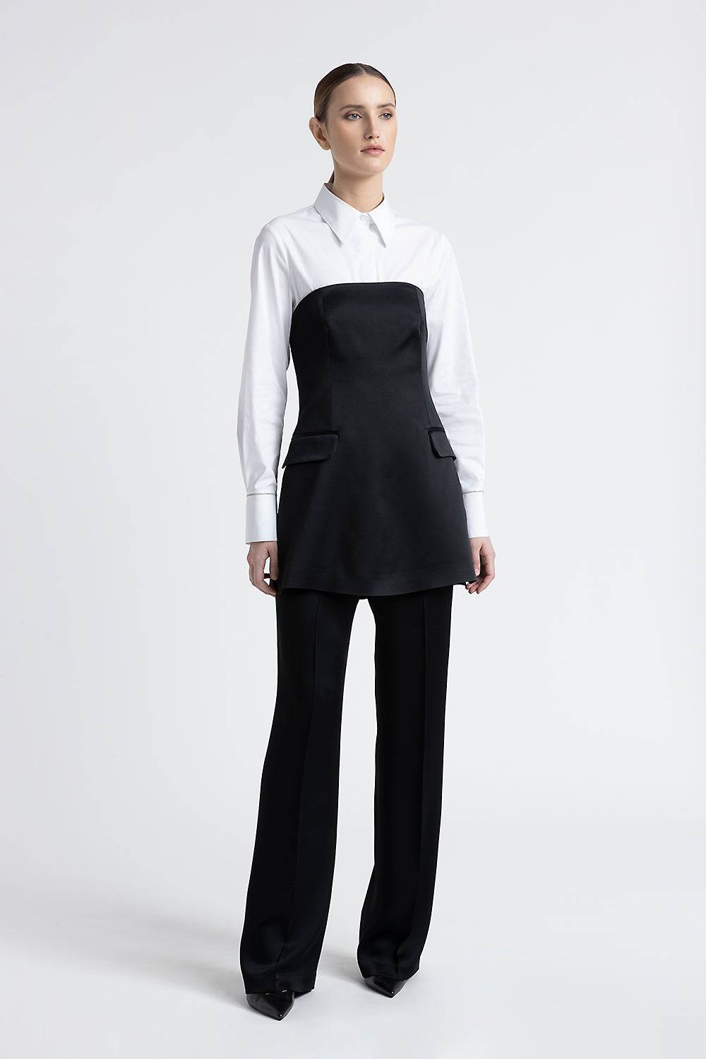 Peserico Pantalone Straight Satinato