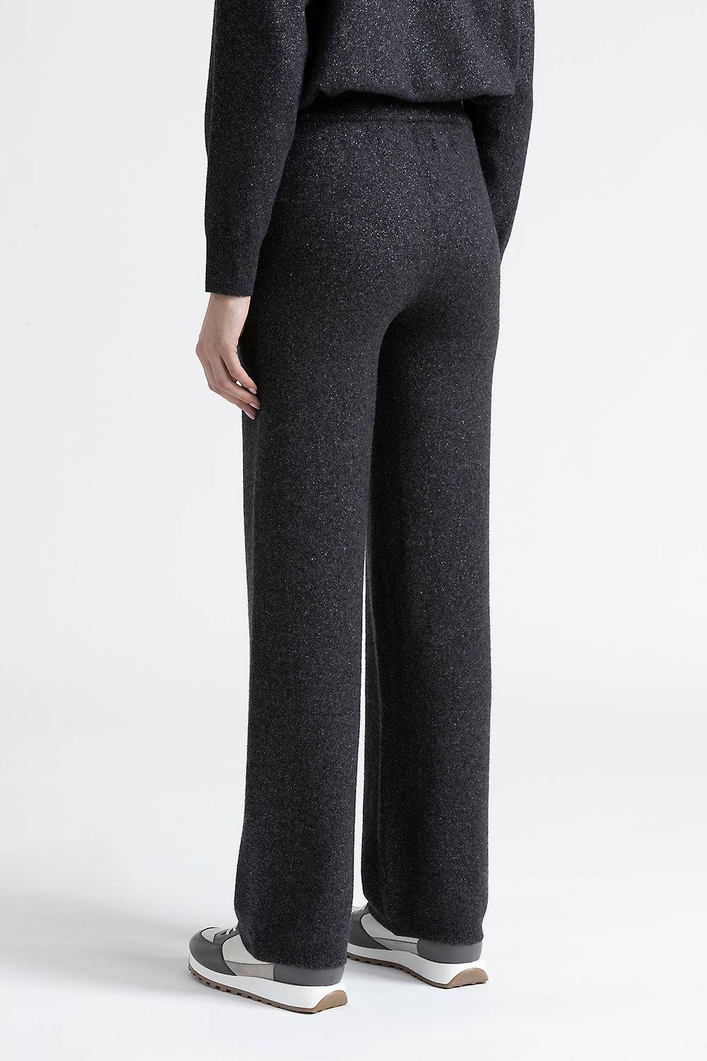 Peserico Pantaloni In Lana Cashmere E Lurex