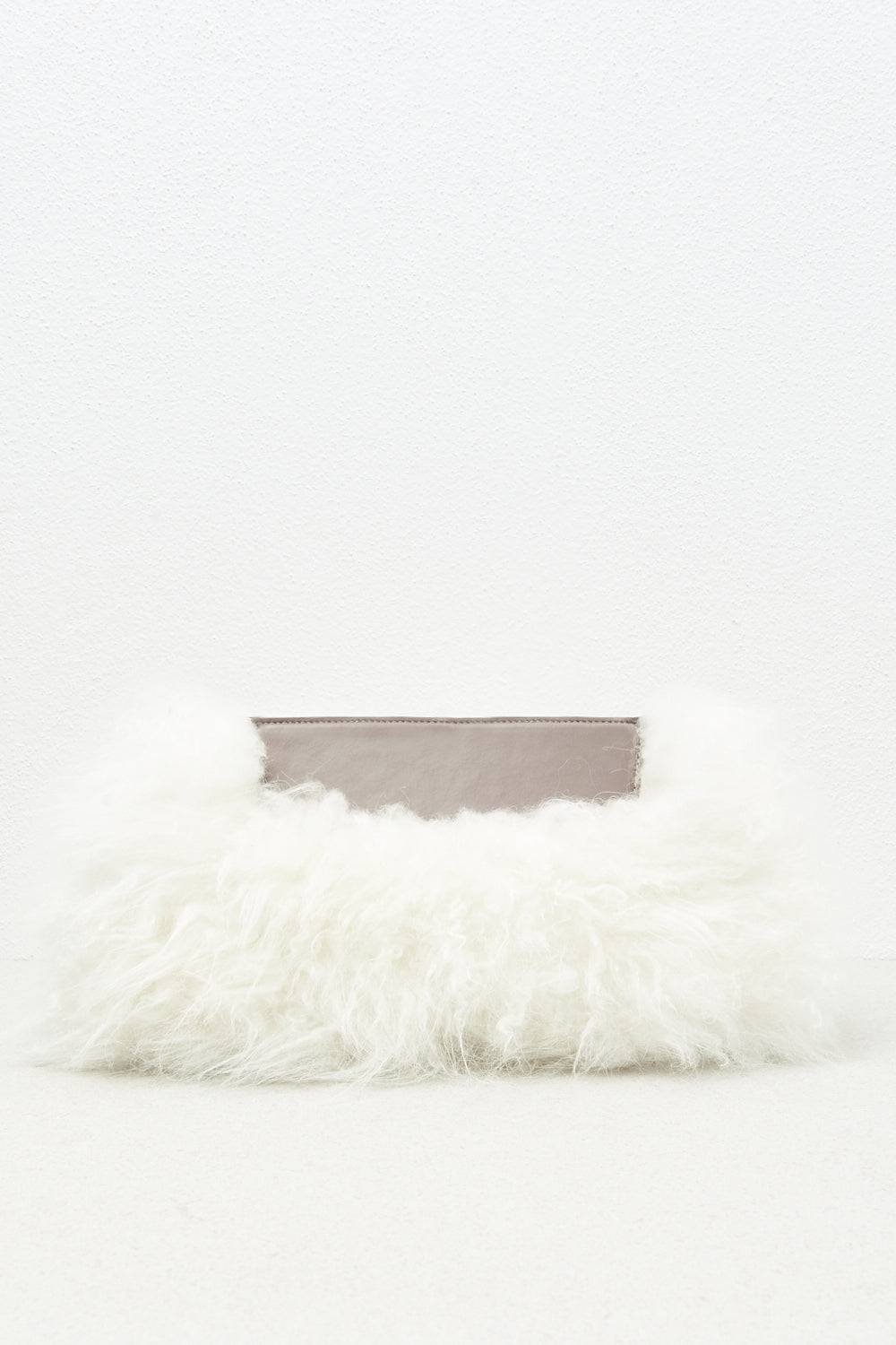 Peserico Pochette In Vera Pelliccia E Vera Pelle