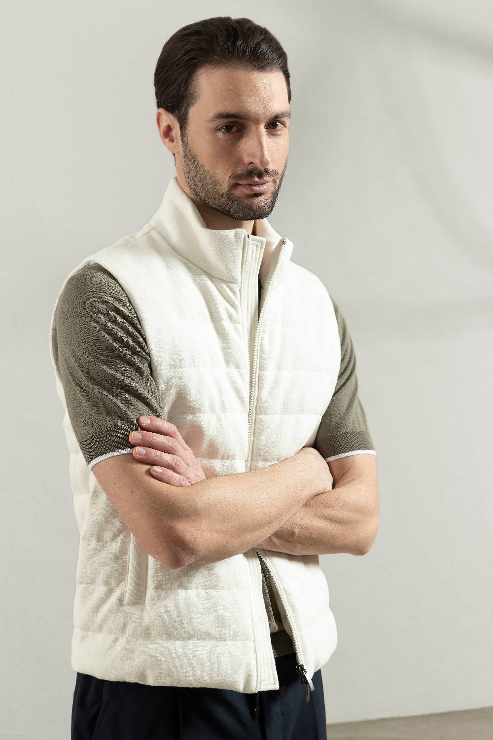 Peserico Polo In Filato Di Puro Cotone Crepe