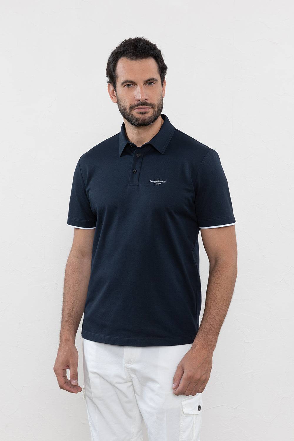 Peserico Polo in piquet di cotone Supima