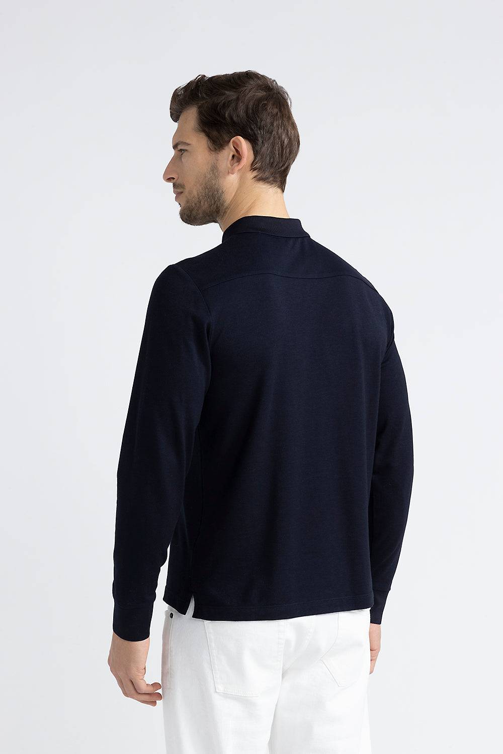 Peserico Polo In Piquet Di Soffice Cotone E Tencel