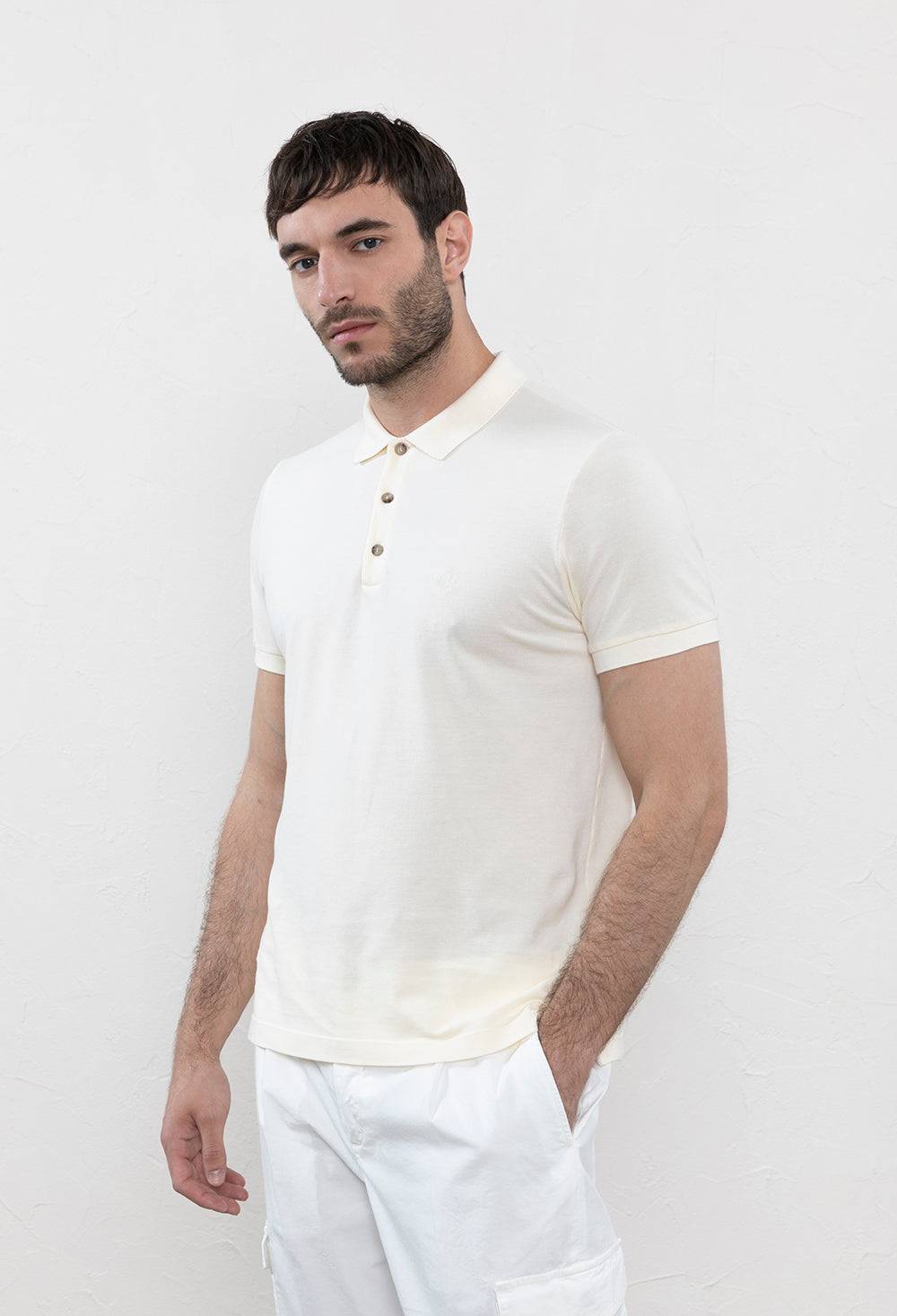 Peserico Polo in piquet di soffice cotone