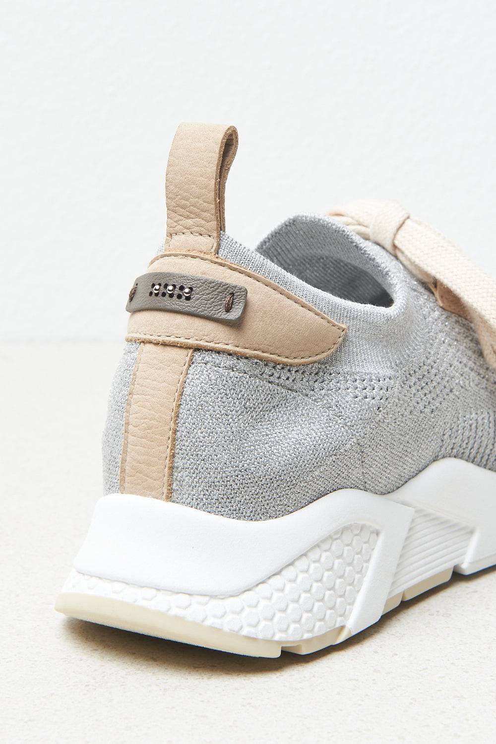 Peserico Sneaker Di Maglia Di Cotone E Lurex