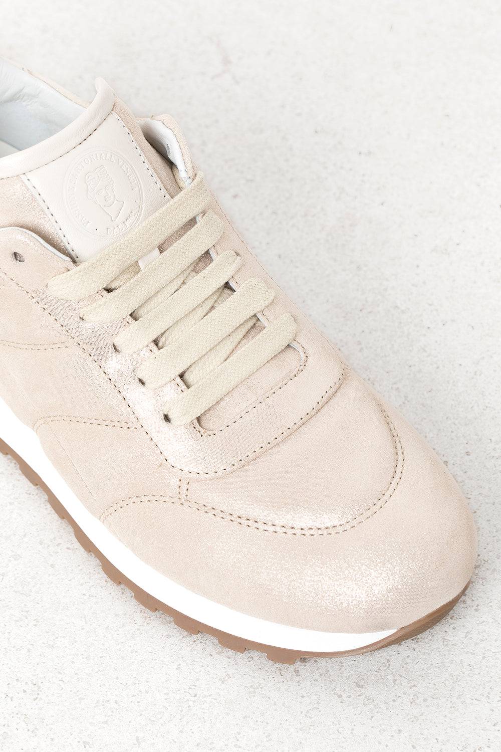 Peserico Sneaker In Pelle Glitter