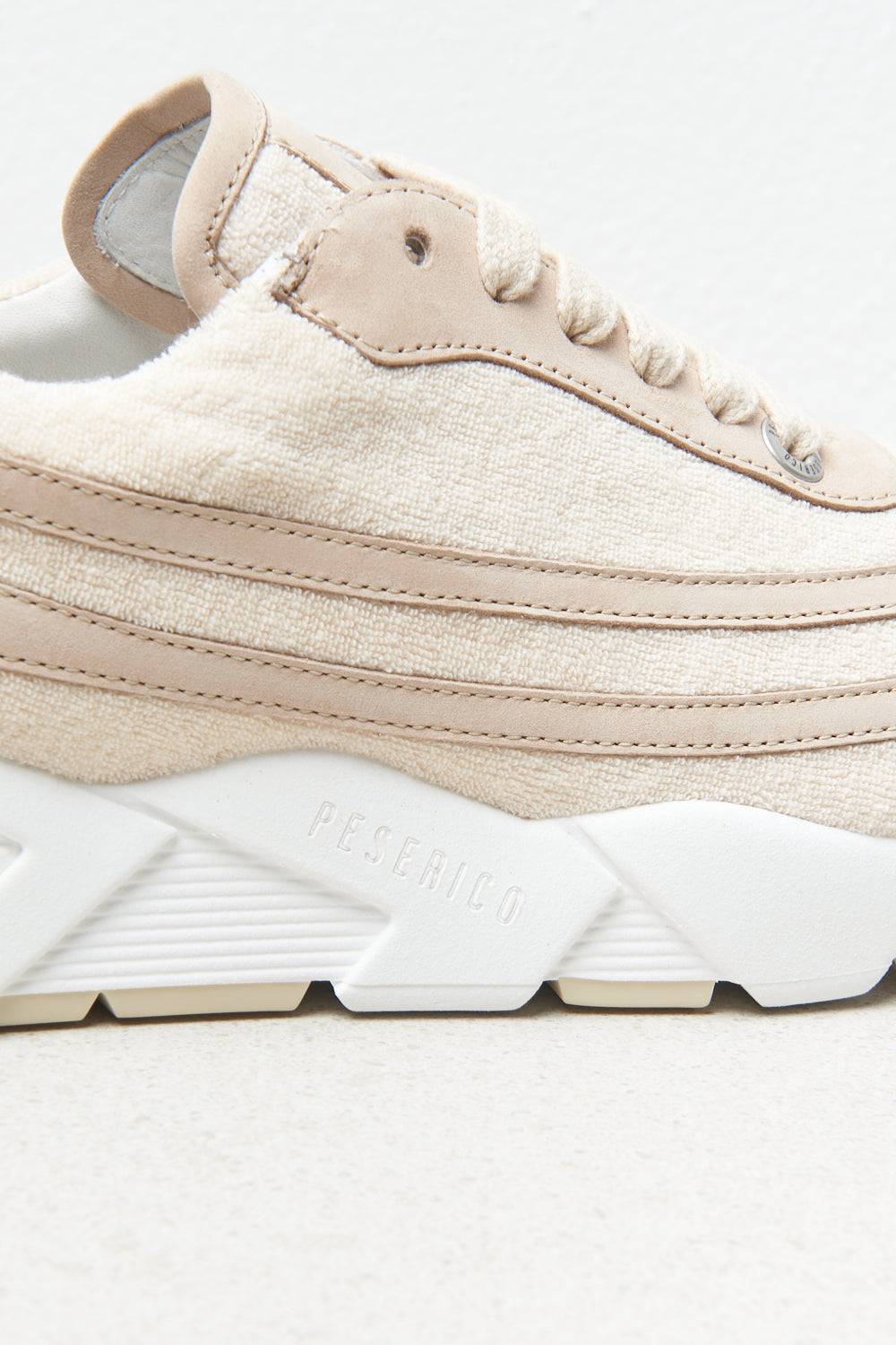 Peserico Sneaker In Spugna E Vera Pelle Nabuk