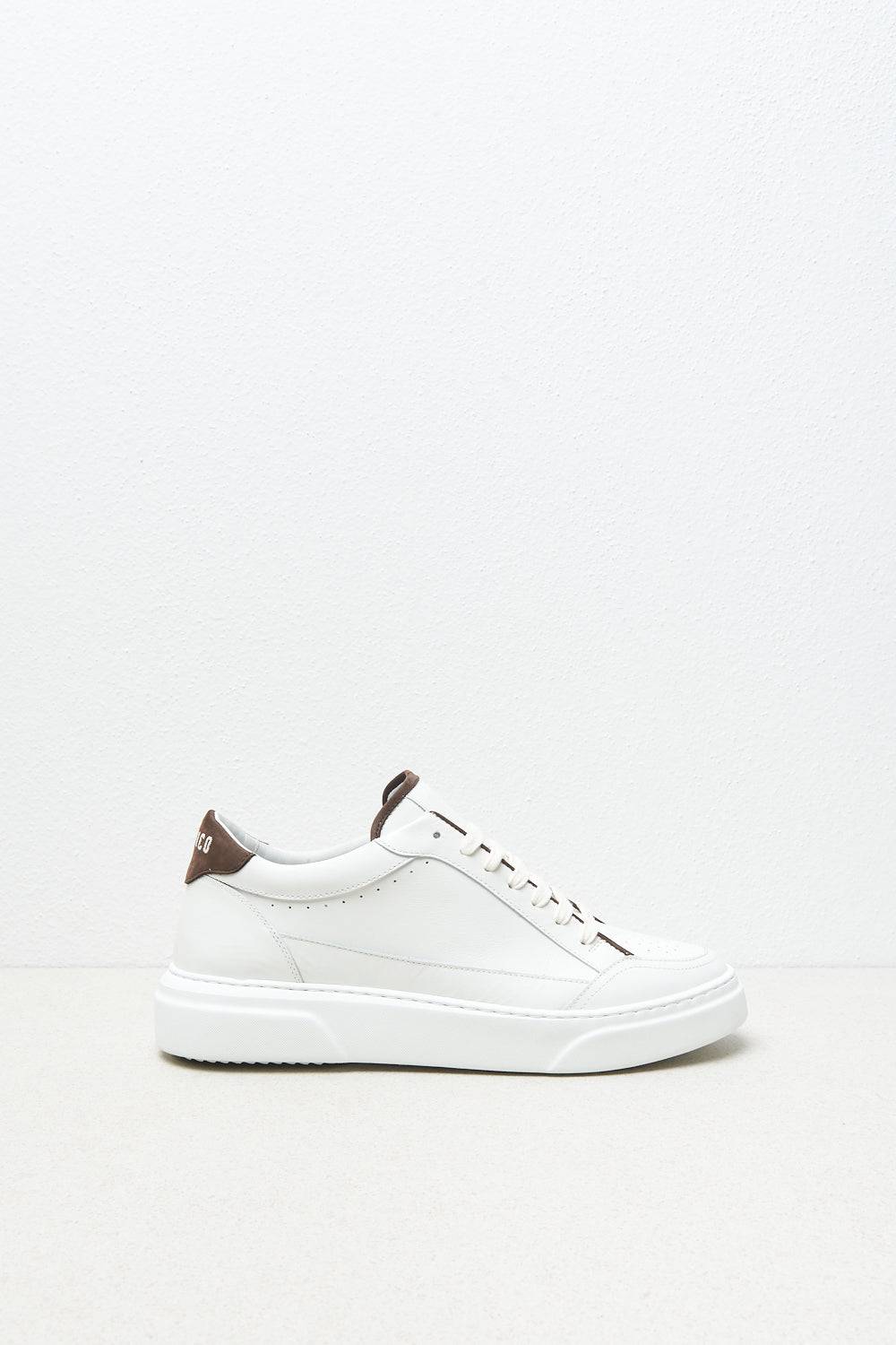 Peserico Sneaker In Vera Pelle Naturale E Nabuck