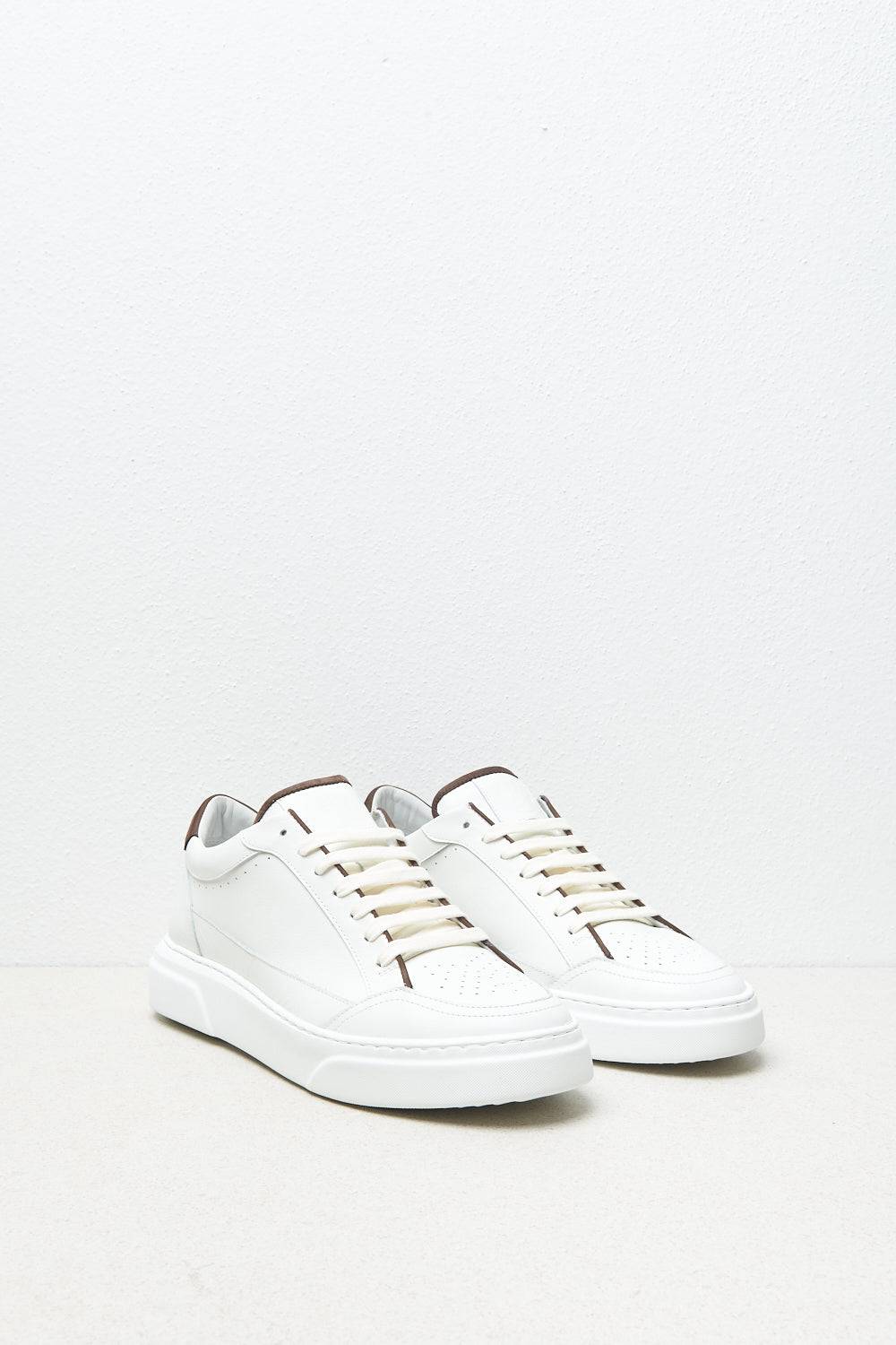 Peserico Sneaker in vera pelle naturale e nabuck