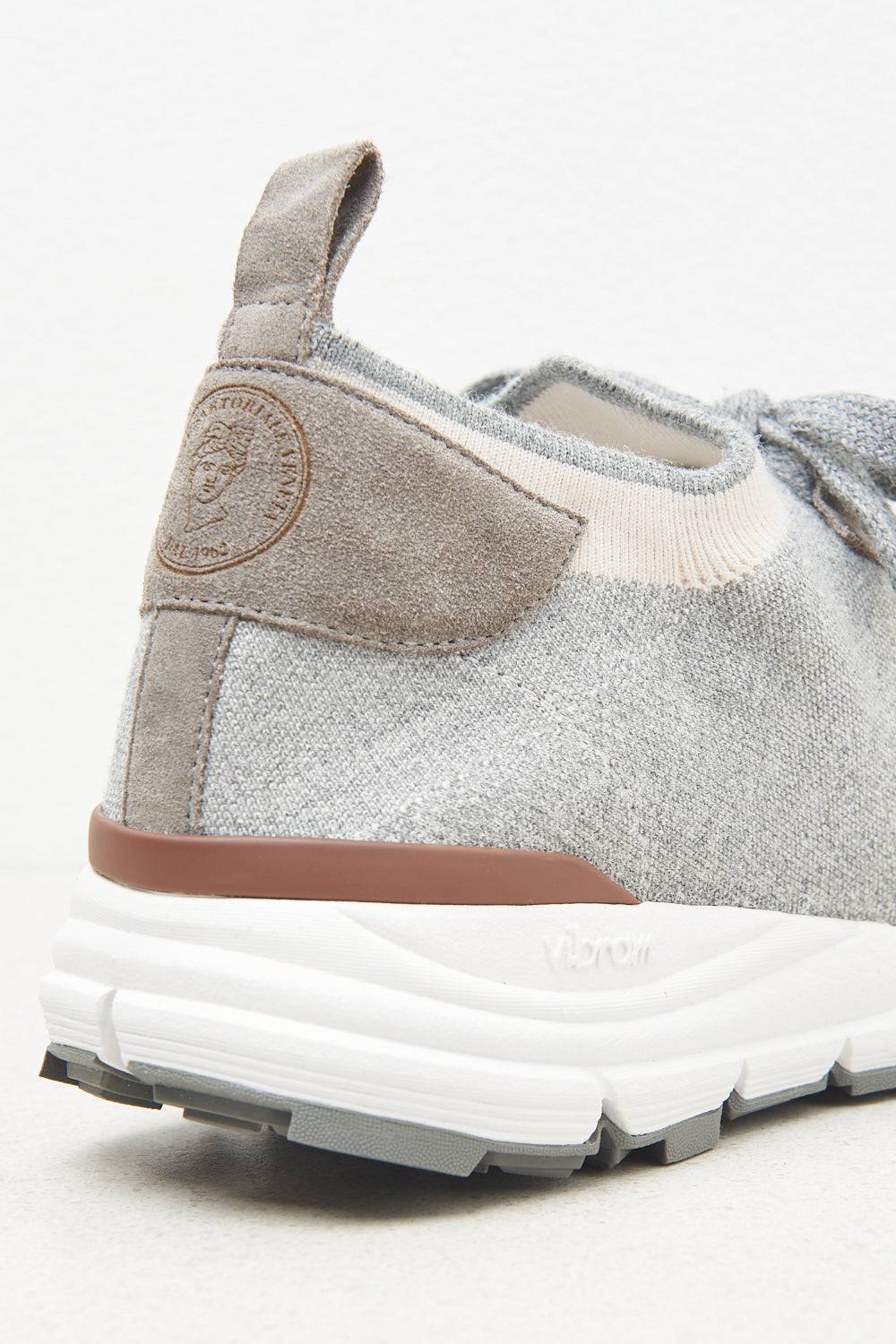 Peserico Sneakers In Maglia E Vera Pelle