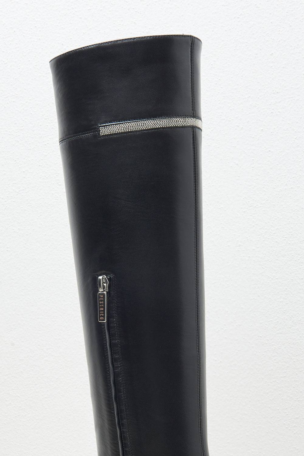 Peserico Stivale Con Tacco In Vera Pelle