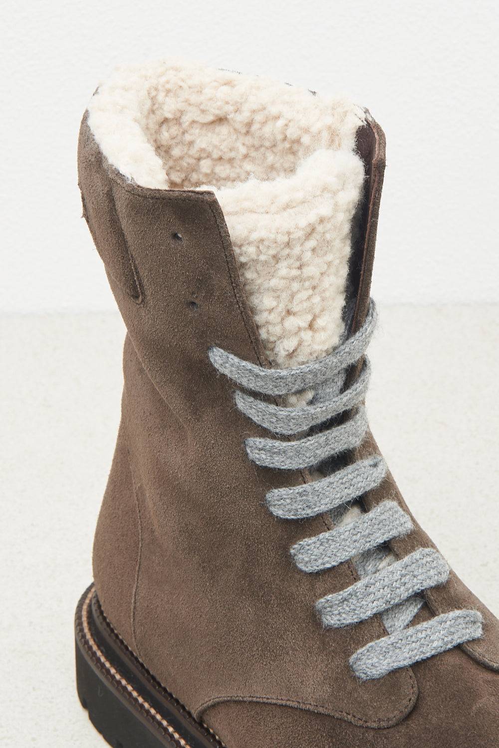 Peserico Stivali Combat In Vera Pelle