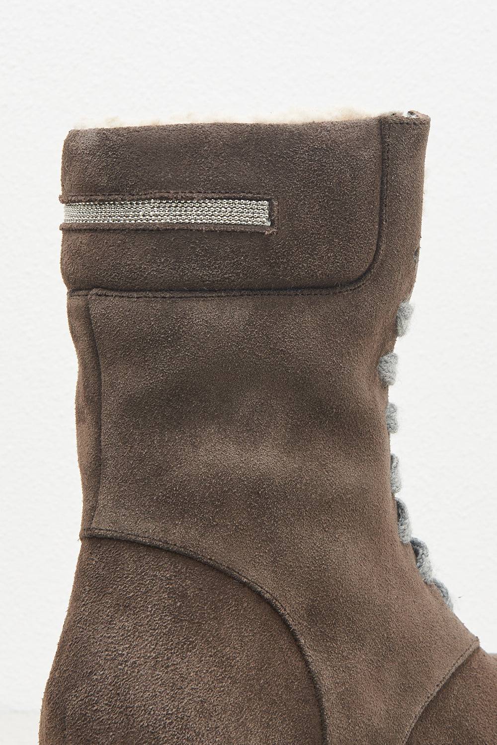 Peserico Stivali Combat In Vera Pelle