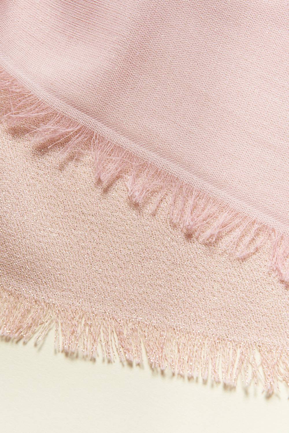 Peserico Stola A Doppio Velo In Misto Cotone