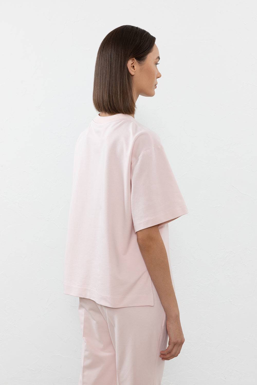 Peserico T-shirt In Felpa Leggera Di Cotone