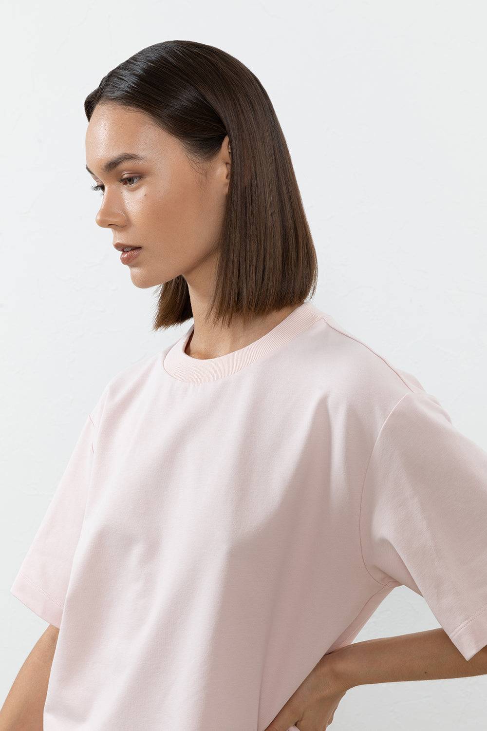 Peserico T-shirt in felpa leggera di cotone