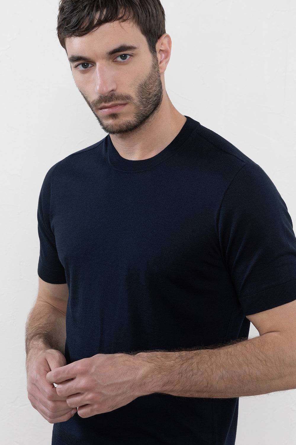 Peserico T-shirt In Filato Di Seta Cotone