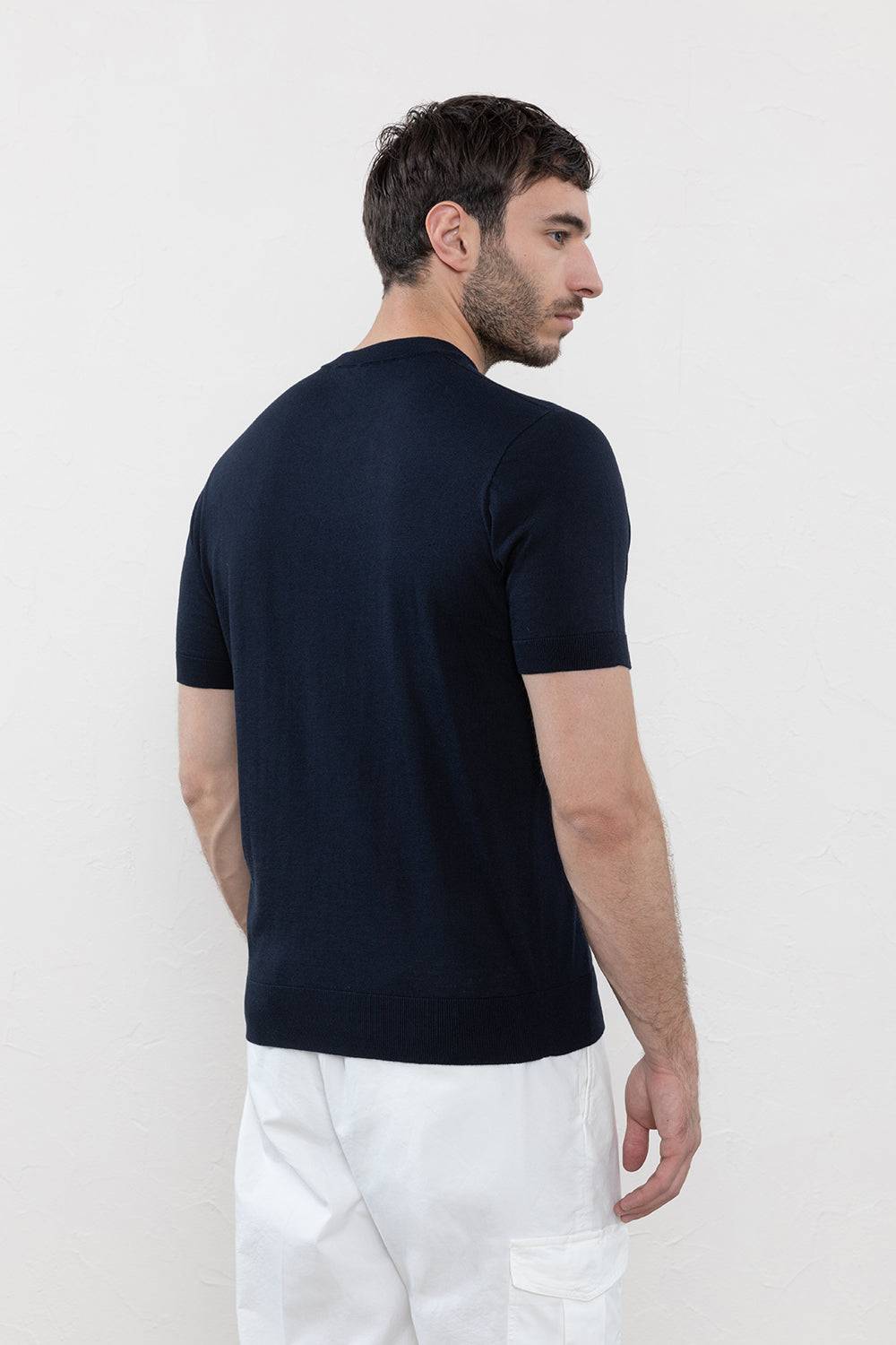 Peserico T-shirt In Filato Di Seta Cotone