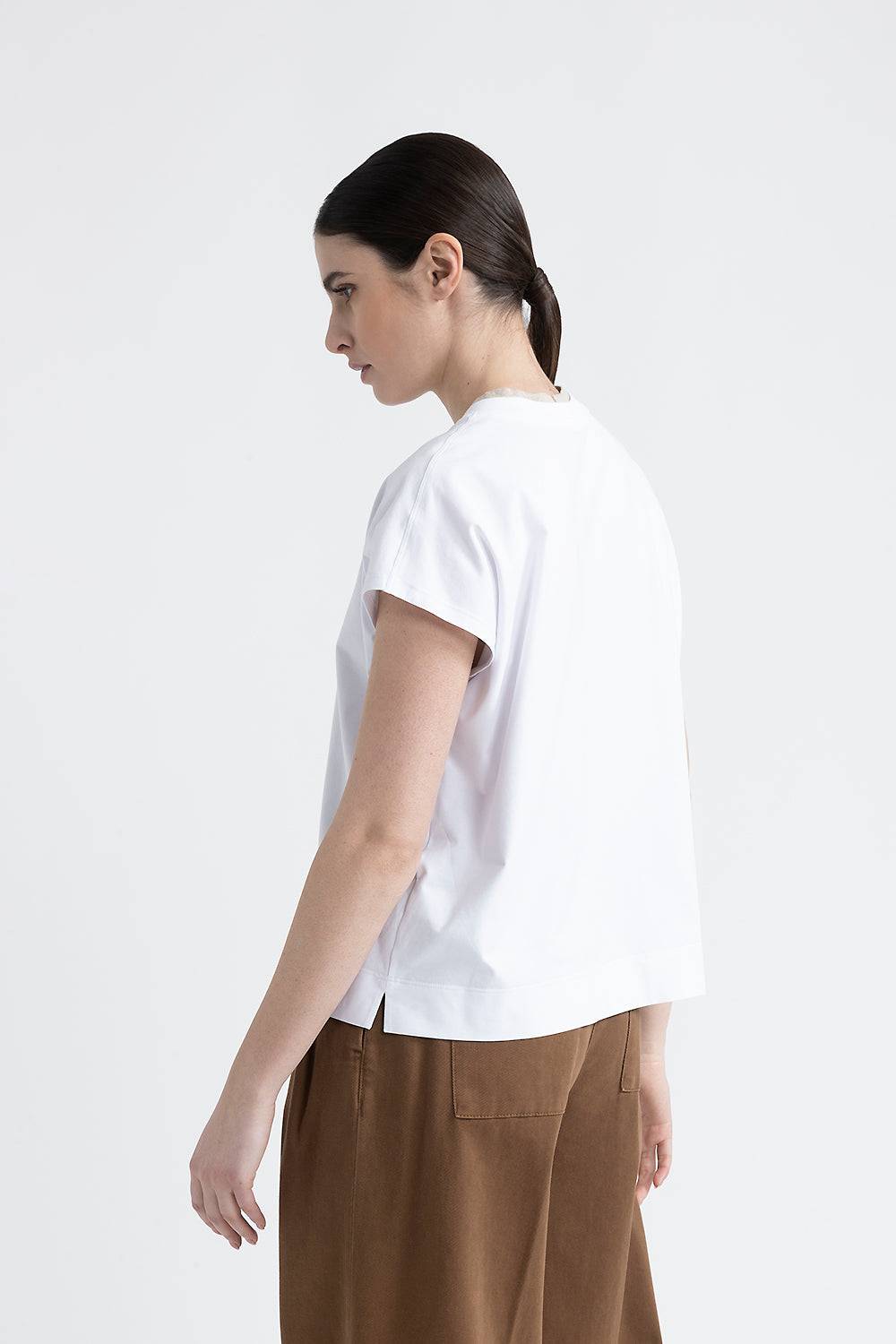 Peserico T-shirt In Jersey Di Cotone