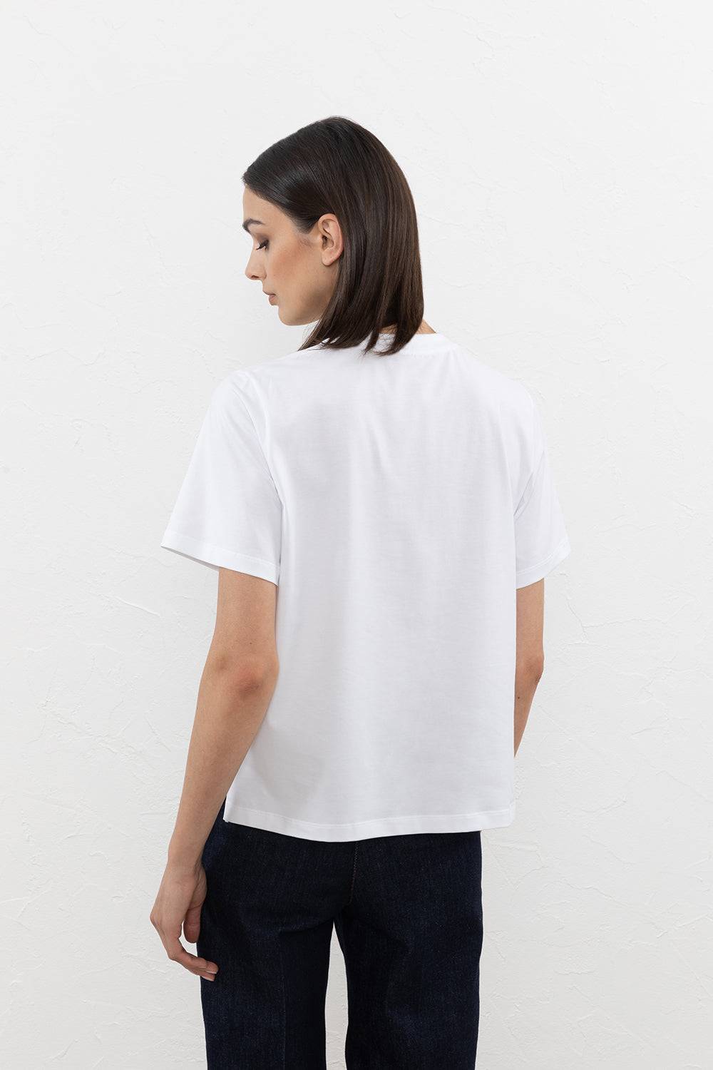 Peserico T-shirt In Jersey Di Cotone