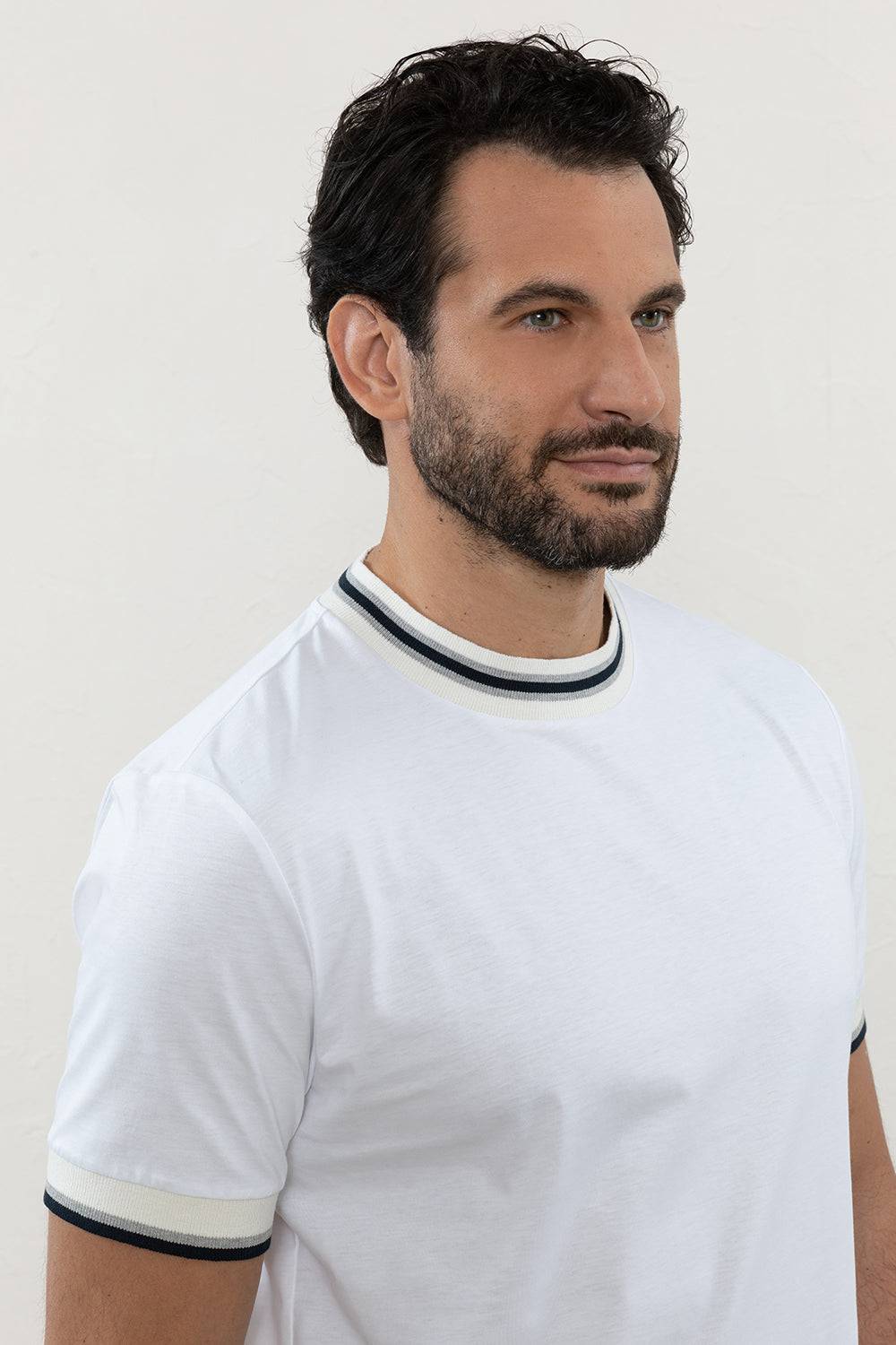 Peserico T-shirt In Morbido Jersey Di Puro Cotone