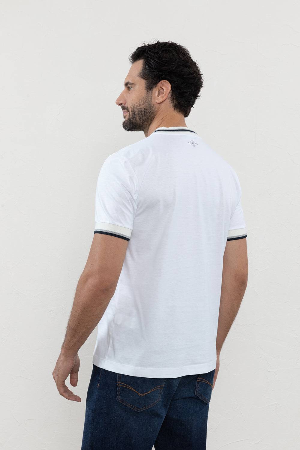 Peserico T-shirt In Morbido Jersey Di Puro Cotone