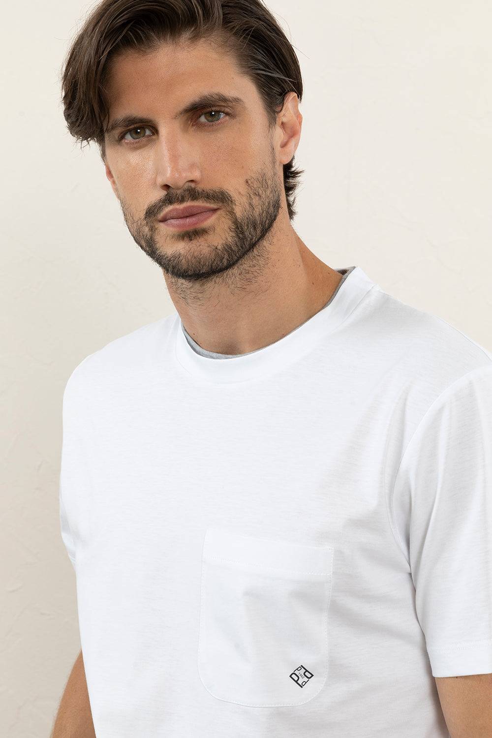 Peserico T-shirt In Morbido Jersey Di Puro Cotone