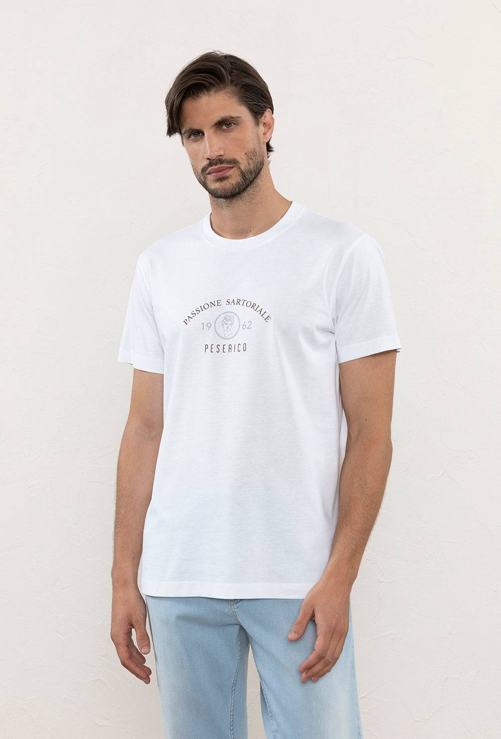 Peserico T-shirt in morbido jersey di puro cotone