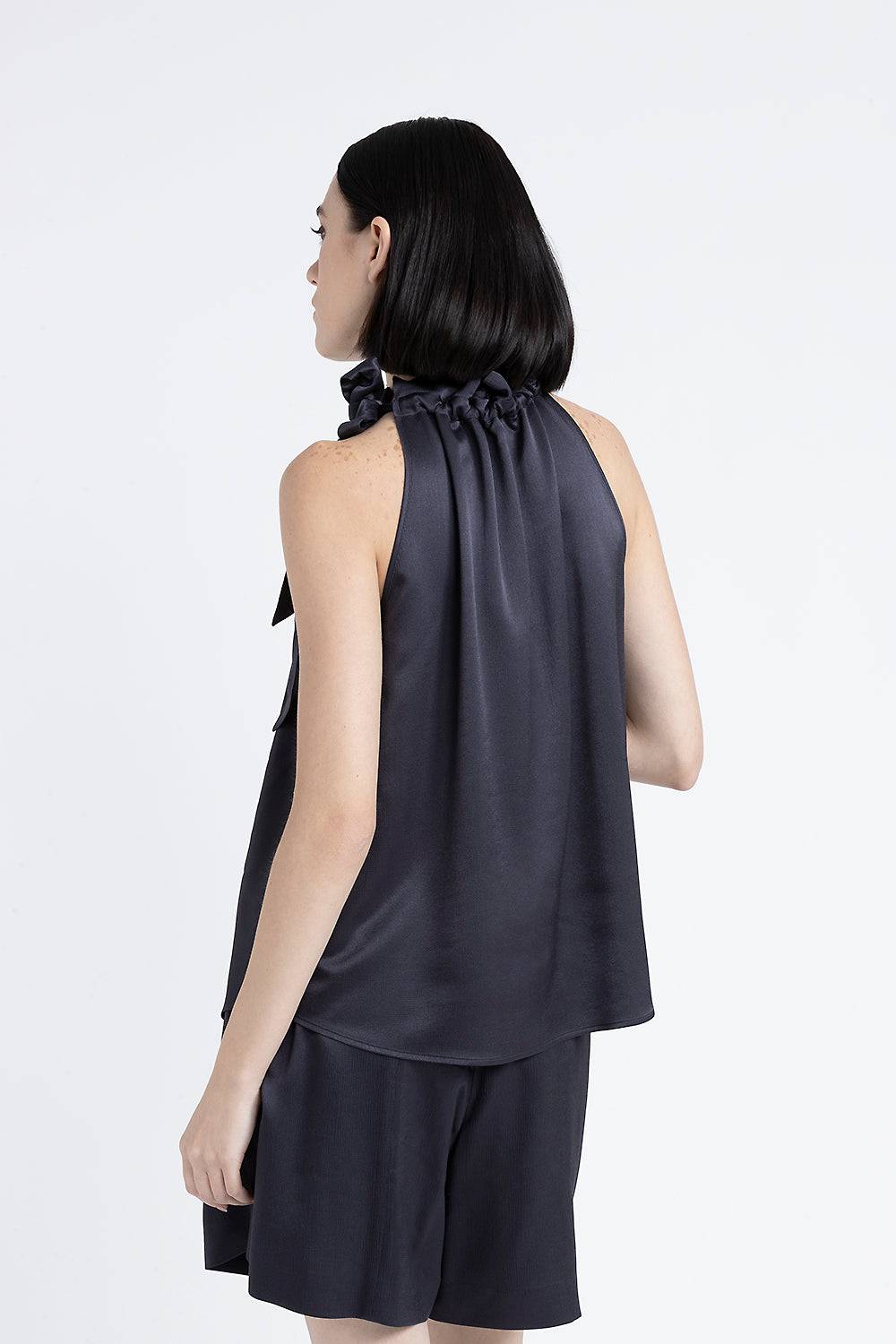 Peserico Top Con Collo Arricciato