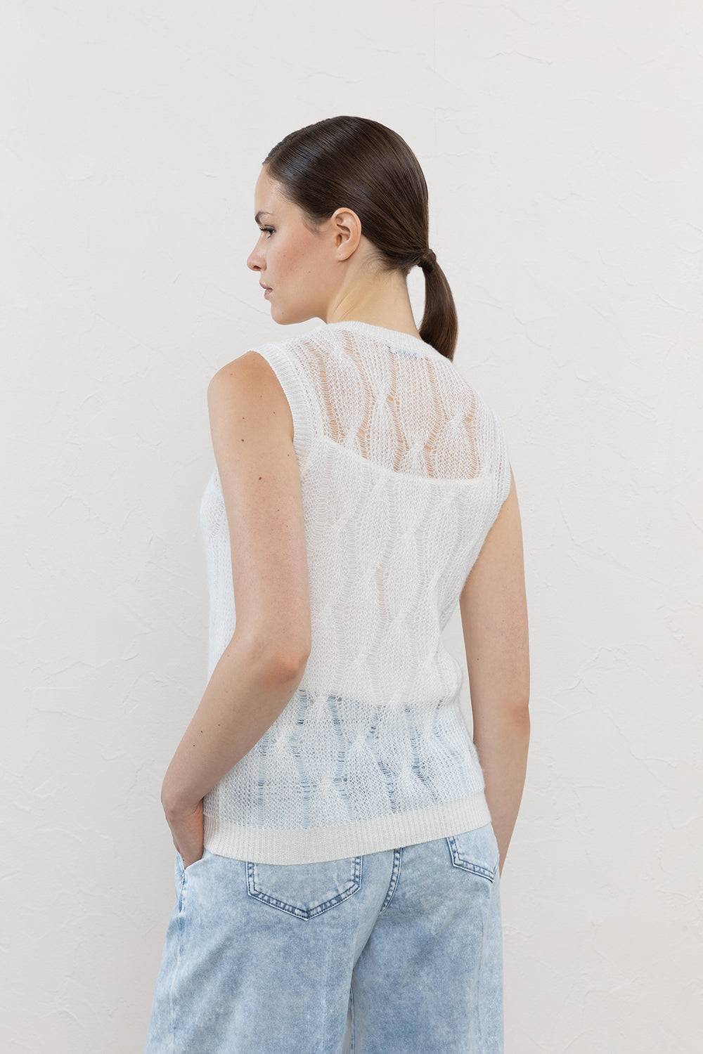 Peserico Top In Baby Alpaca Suri E Viscosa