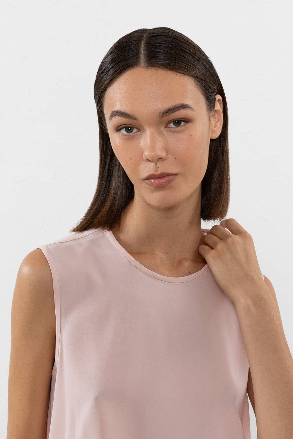 Peserico Top In Crepe De Chine Misto Seta