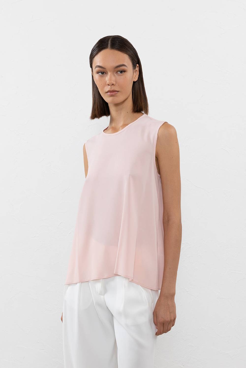 Peserico Top in crepe de chine misto seta