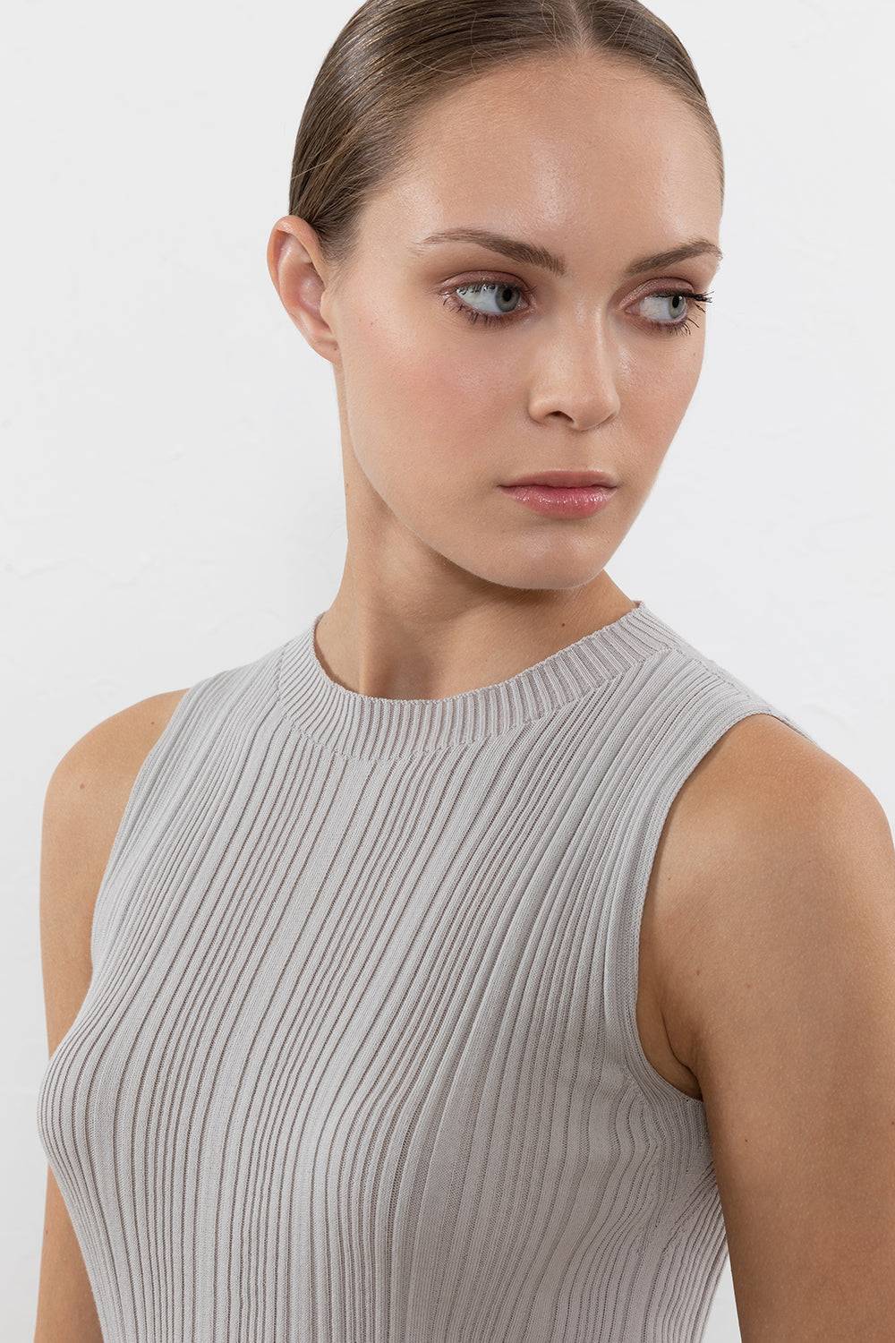 Peserico Top In Filato Di Puro Cotone Crepe