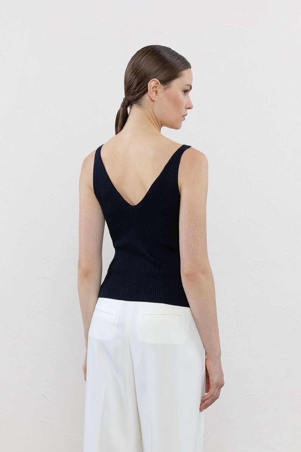 Peserico Top In Filato Di Seta E Cotone