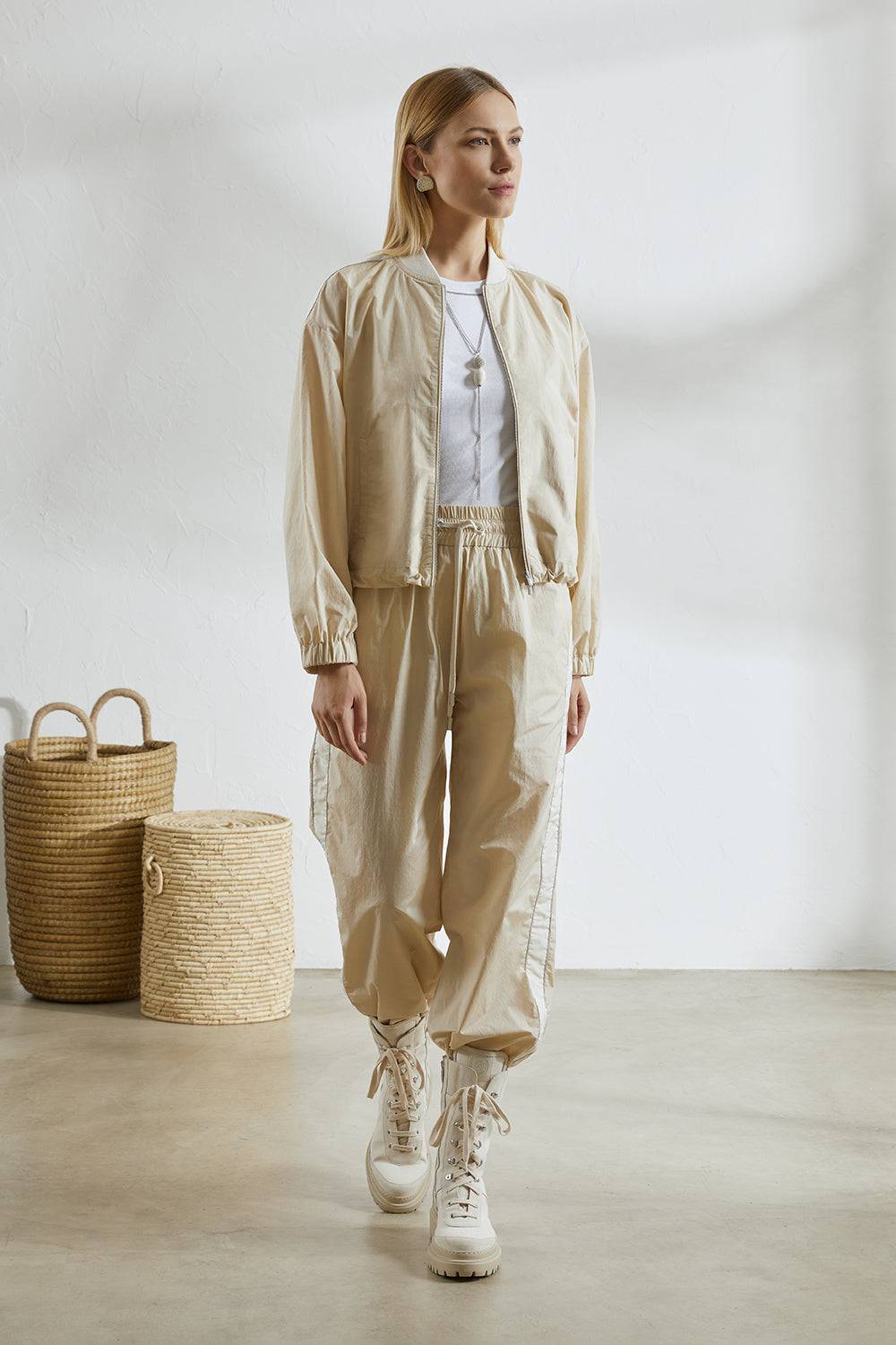 Peserico Top In Microcostina Jersey Stretch