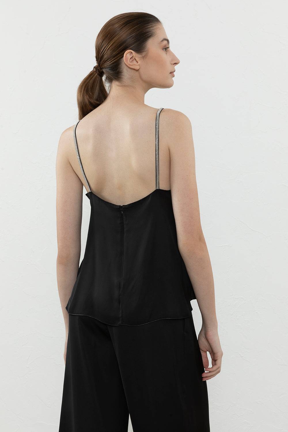 Peserico Top In Satin Di Viscosa