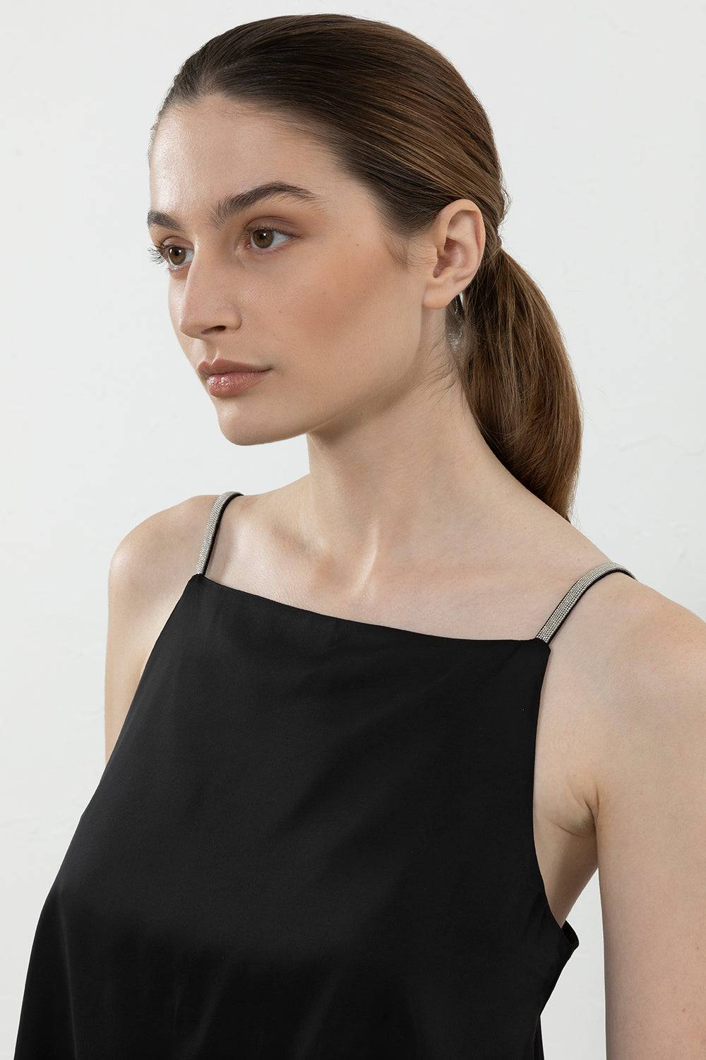 Peserico Top In Satin Di Viscosa