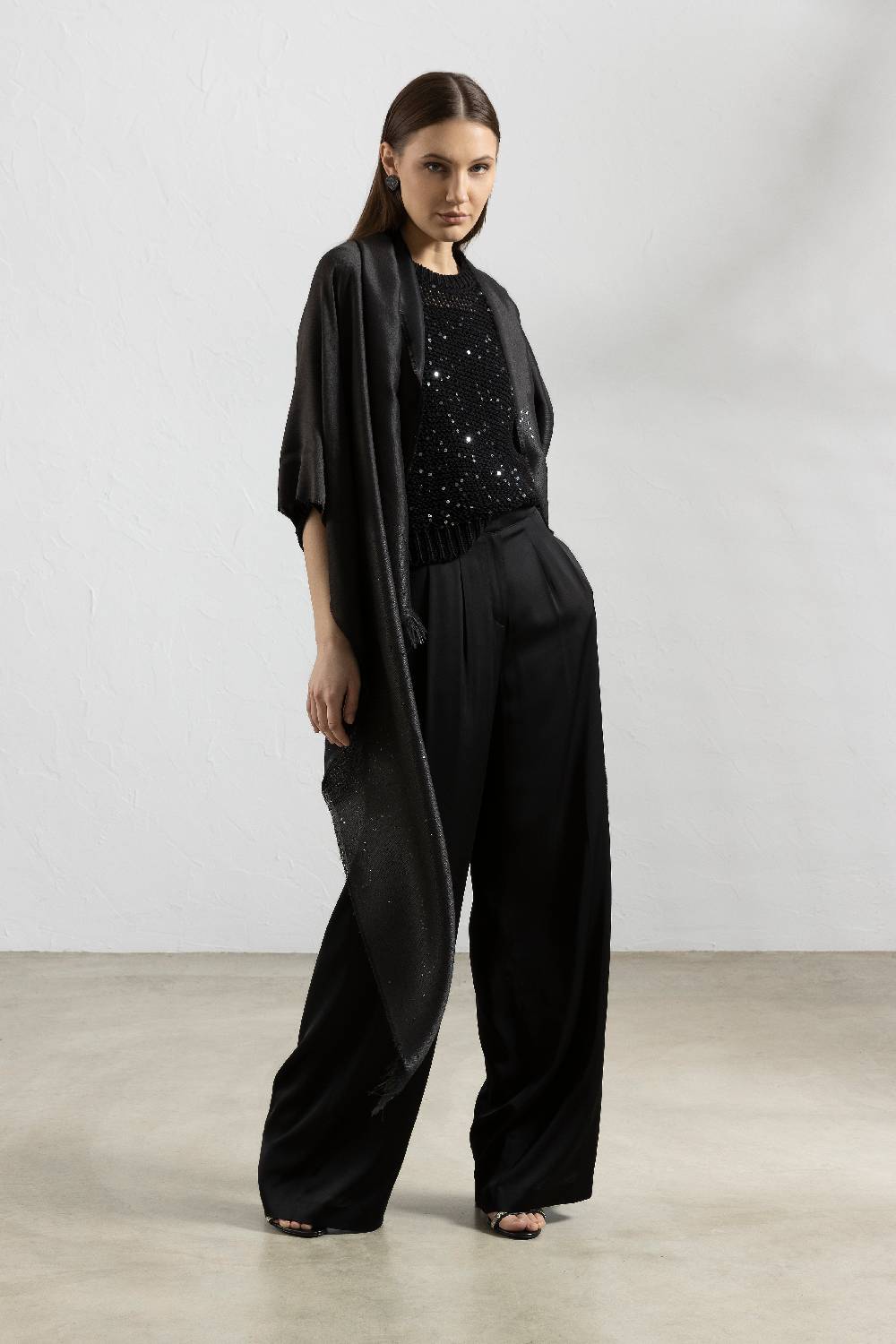 Peserico Top In Satin Di Viscosa