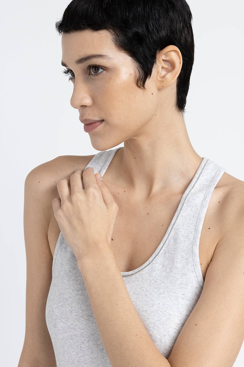 Peserico Top Vogatore In Jersey Di Cotone