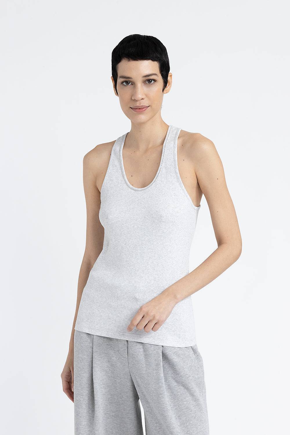 Peserico Top vogatore in jersey di cotone