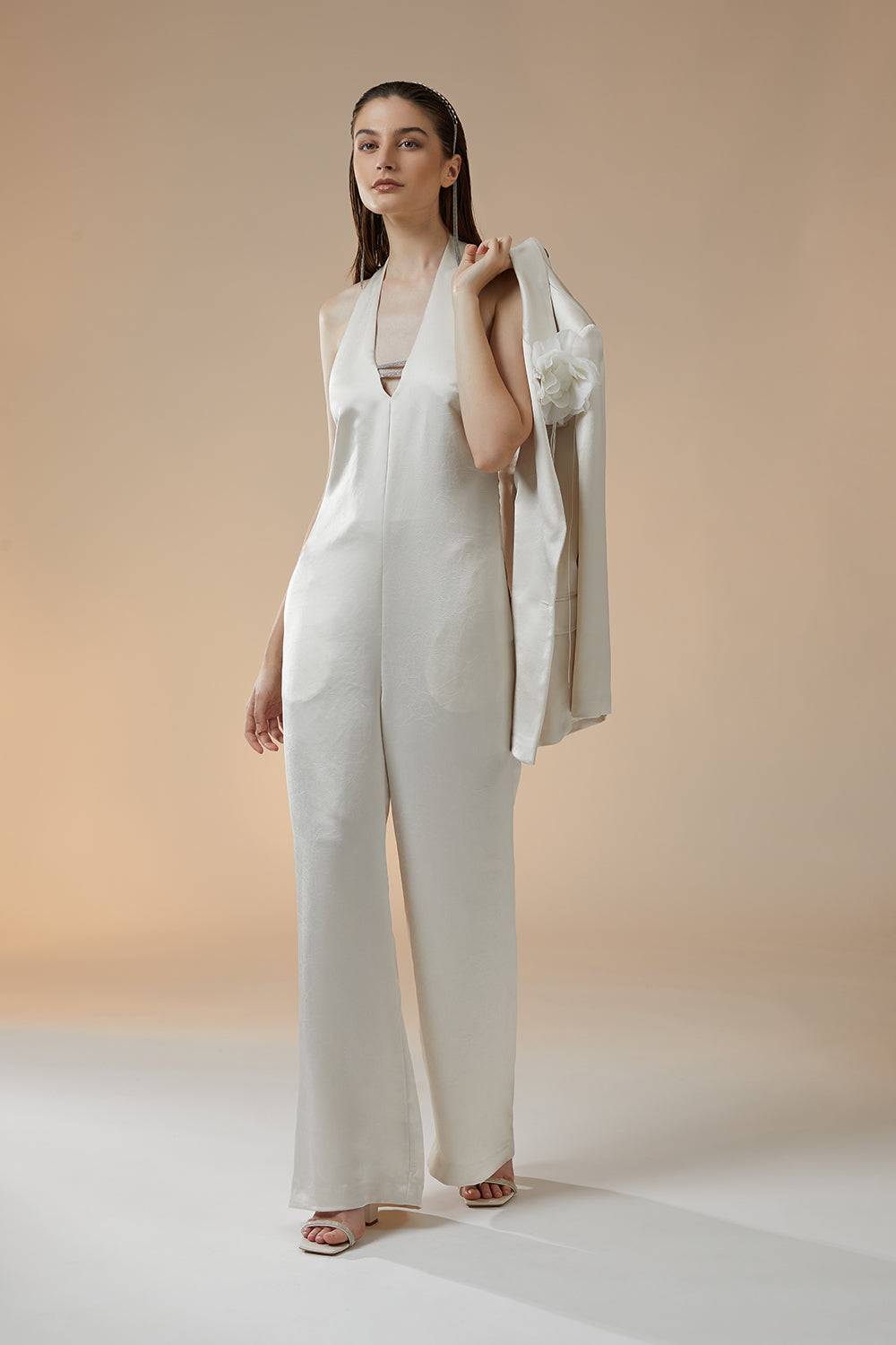 Peserico Tuta In Satin Lucido