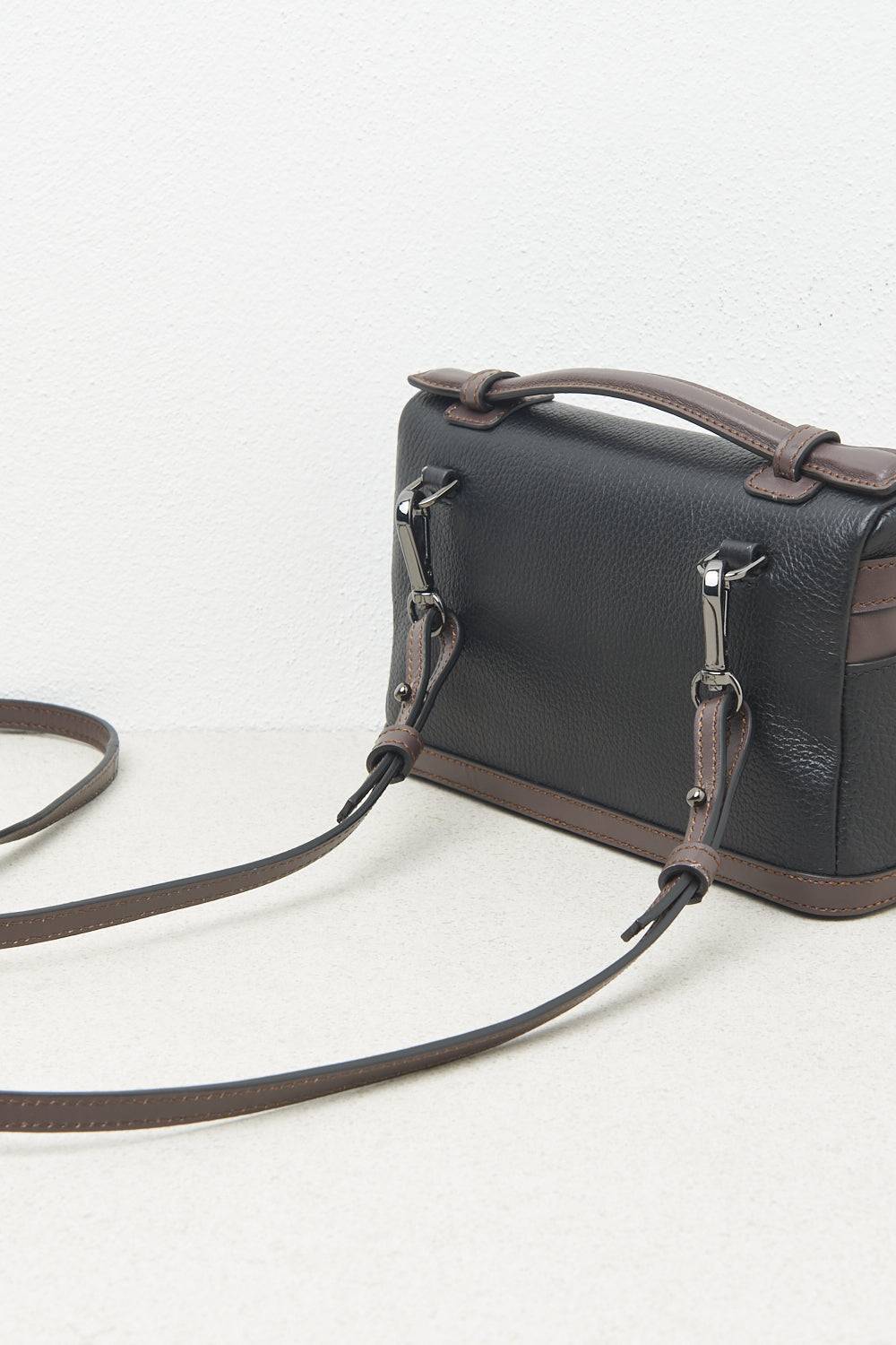 Peserico Valigetta In Vera Pelle Con Punto Luce