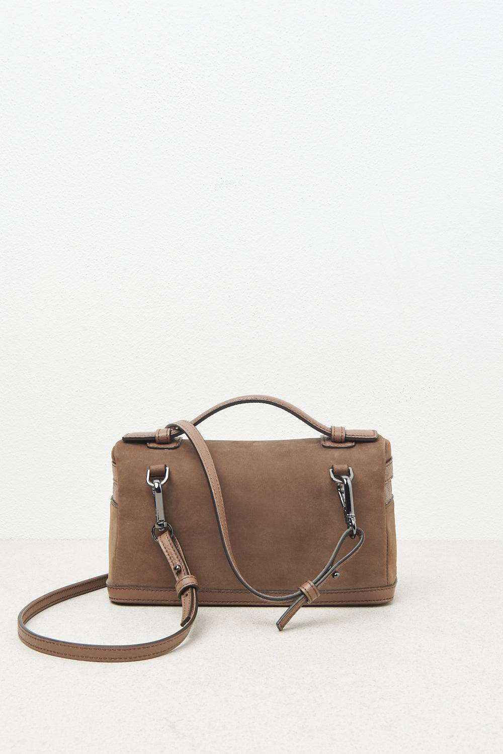 Peserico Valigetta In Vera Pelle Con Punto Luce