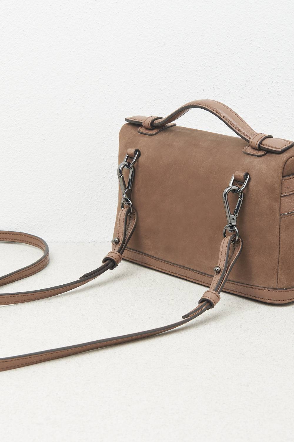 Peserico Valigetta In Vera Pelle Con Punto Luce