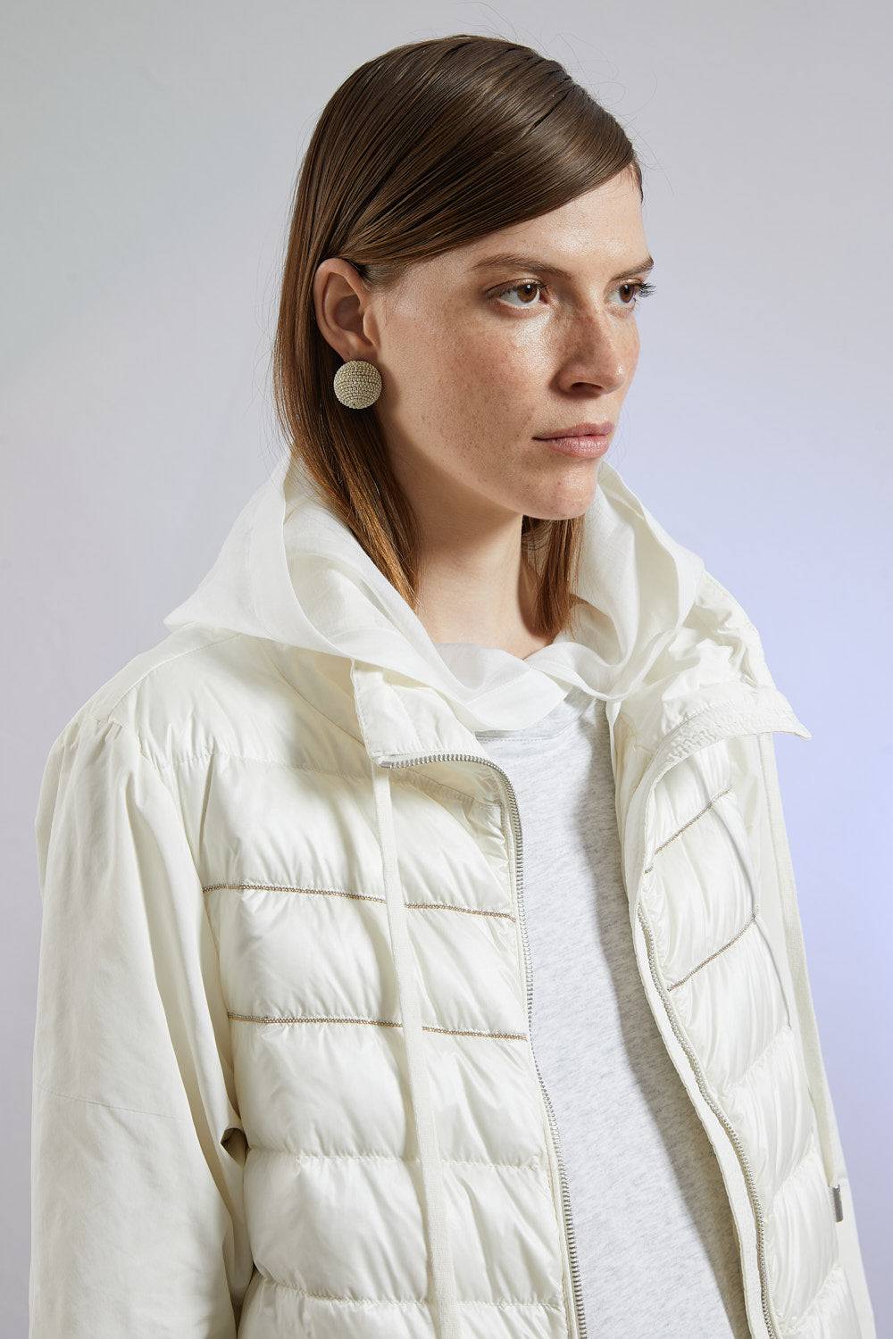 Peserico Piumino In Nylon Ultraleggero E Taffetà Tecnico