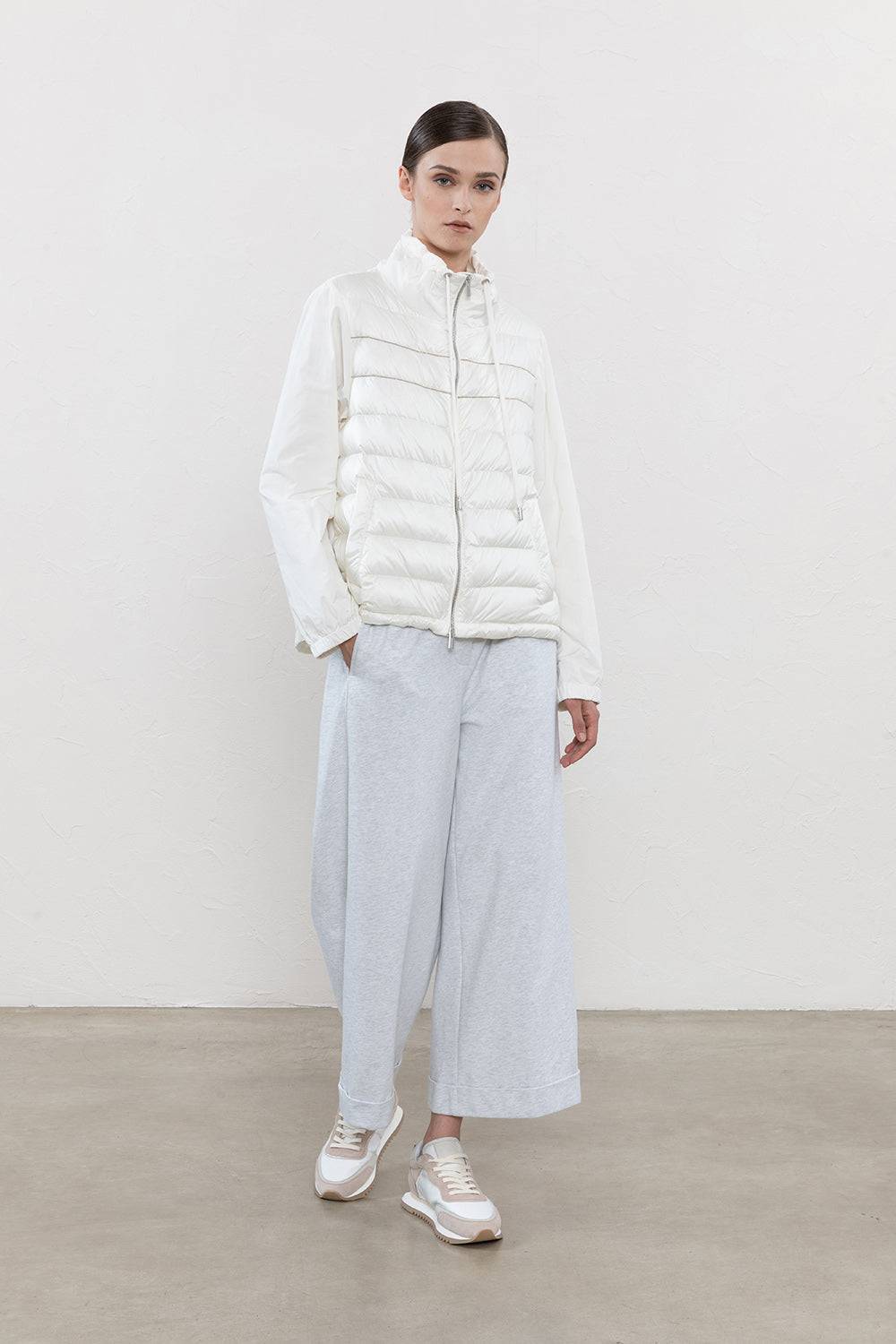 Peserico Piumino In Nylon Ultraleggero E Taffetà Tecnico