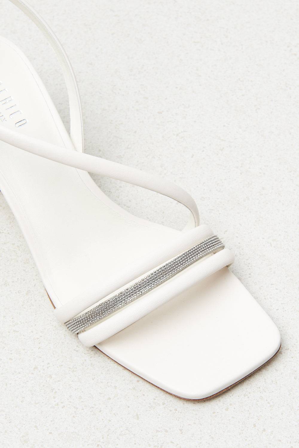 Peserico Sandali Con Tacco In Pelle Nappata Imbottita