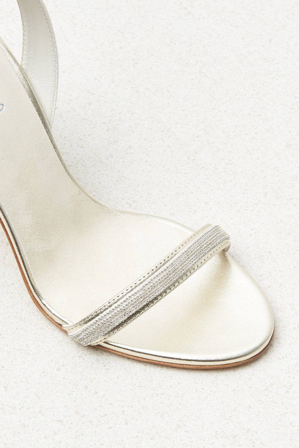 Peserico Sandali Con Tacco In Vera Pelle Con Punto Luce