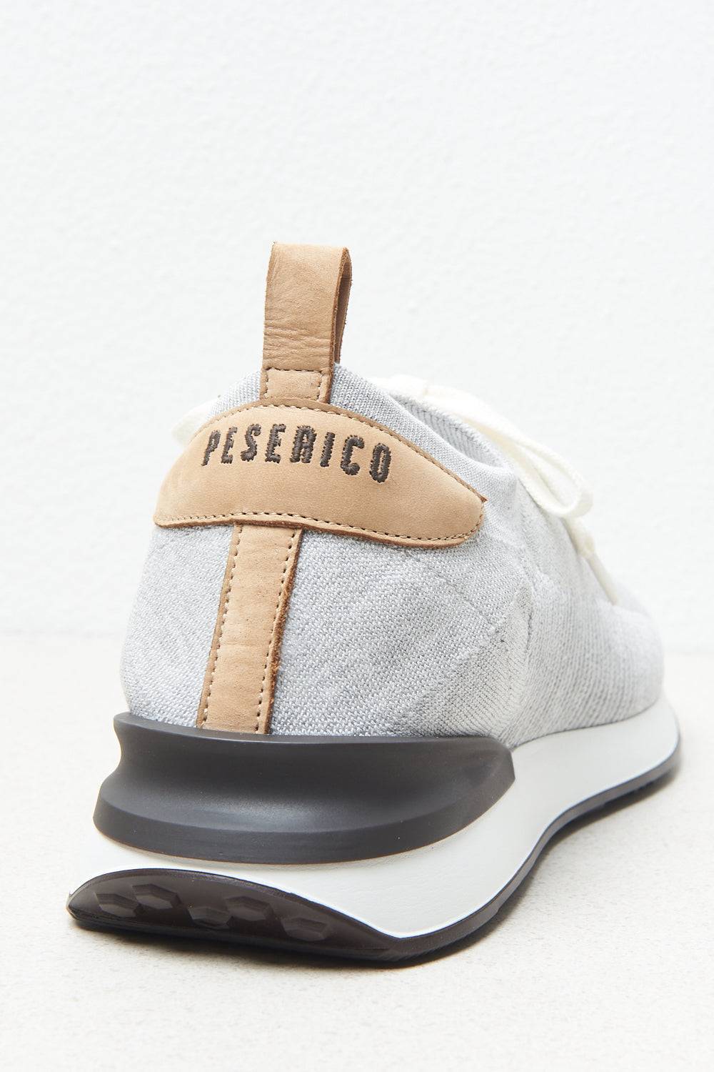 Peserico Sneaker In Maglia E Inserti In Pelle Nabuck