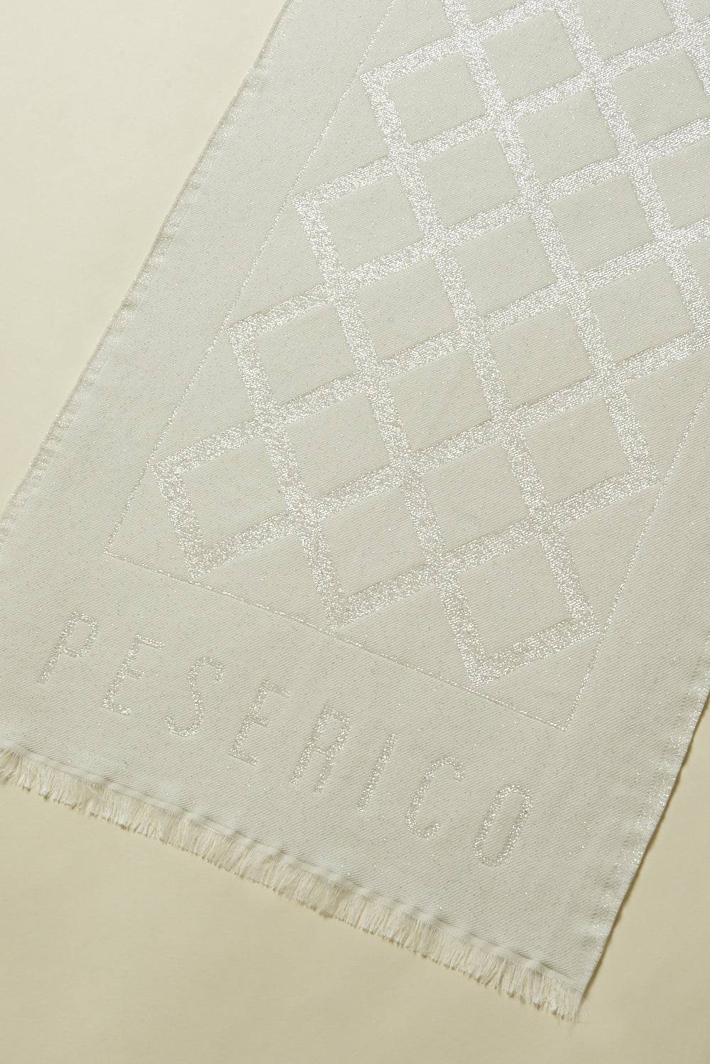 Peserico Stola In Lana E Modal Con Motivo Geometrico