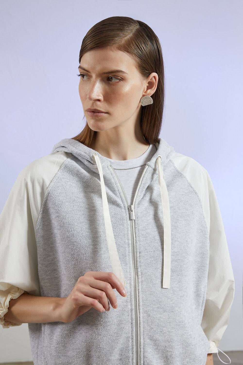 Peserico T-shirt In Jersey Di Cotone Con Punto Luce